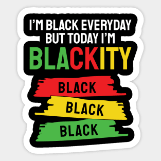 Blackity black black Sticker